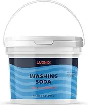 Luonix Washing Soda, Sodium Carbonate, Soda Ash, Laundry Additive (1 Gallon)