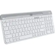 Logitech K580 Slim Multi-Device Wireless Keyboard Phone Tablet Holder Compact White