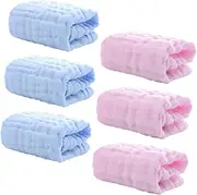 6pcs Girl Burp Cloths Burping Cloth Muslin Burp Cloths Burp Cloths Washcloths Saliva Towel Muslin Washcloths Burp Cloths Necessities Washcloths for