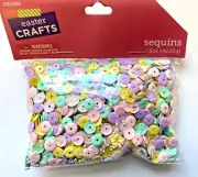 1.5 oz pastel sequins Easter crafts pink teal yellow purple teacher supply