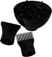 LIFKOME Travel Hair Dryer Diffuser Hair Dryer Nozzle Set Including Concentrator Diffuser Comb Nozzle