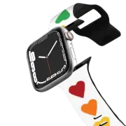 Apple Watch Series 7-9 (41mm) Impact Band Rainbow Hearts
