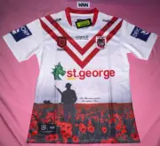 St. George ILLAWARRA Dragons 2023 ANZAC NRL Jersey *5XL* QLD Seller