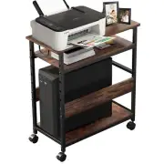 3 Tier Computer Tower Stand Large 23.6" L x 11.8" W x 27.6" H Height Adjustab...