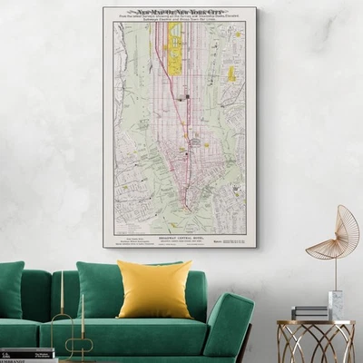 1904 Map of New York Subway – Historic Manhattan Transit & Stations