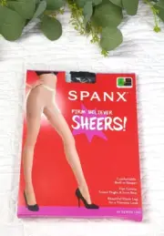 NWT Spanx Firm Believer Sheers Size A Black 20 Denier Leg Shaping Sheers