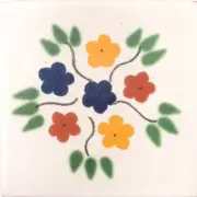 90 MEXICAN CERAMIC TILES WALL OR FLOOR USE CLAY TALAVERA MEXICO POTTERY #C005