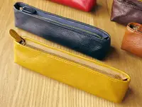 在飛比找誠品線上優惠-日本 SLIP-ON 牛皮筆袋/ Arizona/ 深藍
