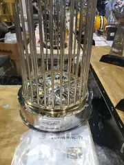 DAVID ORTIZ SIGNED RED SOX 2013 WORLD SERIES FULL SIZE TROPHY