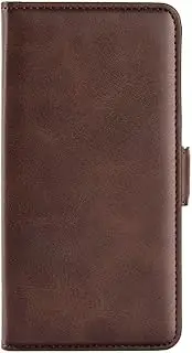 [YKNIUFLY] Case for Oppo A78 4G, PU Leather Flip Folio Wallet Cover, with Card Slots, Case Cover for Oppo A78 4G.(Brown)