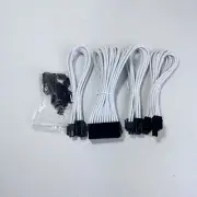 CORSAIR Premium Individually Sleeved PSU Cables Starter Kit – White