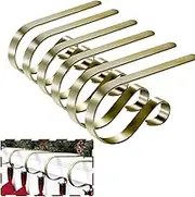 Shaper Corset Stocking Holders for Mantle Set of 6 Christmas Stocking Stuffers Hangers for Mantel Decor Hooks for Fireplace Mantle Freestanding (6)