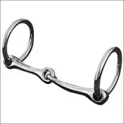 84WL Weaver Leather Pony Ring Snaffle Horse Bit Nickle Plated
