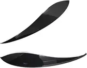 mknvu Car Headlight Eyebrows Eyelids Cover,Fit For Mini, Countryman 2017-2023 F60 Front Lamp Decorative Headlight Eyebrow Strips(FRP glossy black)