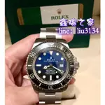 ROLEX 勞力士 DEEPSEA 深海使者 D-BLUE 2018保卡126660 (已售出）