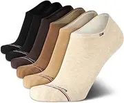 [Tommy Hilfiger] Men's Athletic Socks - Cushion No Show Ankle Socks (6 Pack)
