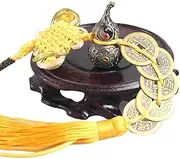 铜五色线 五帝铜钱六帝铜钱挂件 铜钱串精品挂件Copper Five-Color Wire Five Emperors Copper Money six Emperors Copper Money Pendant Copper Money String fine Pendant /319