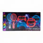 Nintendo Switch Joycon Sports Kit Racquets Wheels And Controllers LVLUP