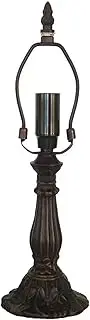 Tiffany Table Lamp Base Replacement Only Lamp Base No Shade 15 Inch Height Zinc Alloy Lamp Base Fit for 8-12 Inch Tiffany Style Stained Glass Lampshades KeYJ