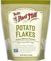 Bob's Red Mill Instant Mashed Potatoes Creamy Potato Flakes, 16-ounce