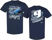 Checkered Flag Sports Chase Elliott #9 NASCAR 2025 Adult 2 Sided Pit Road Car Graphic T-Shirt