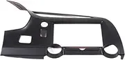 Compatible for Corvette -C7 2014-2019 ABS Carbon Fiber Car Styling Car Center Control Air Out Frame Sticker Car Accessories(Style B)