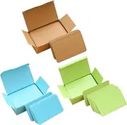 Tofficu DIY Study Cards Memo Pads 3 Pack Paper Cards Rounded Corners Perfect for Memo DIY Projects