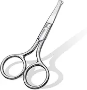 Professional Grooming Scissors for Hair, Eyebrows, Eyelashes, Nose, Mustache - Safe Round Tip Design, Small & Precise Eyebrow and Nose Hair Scissors