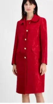 KASPER BLAZER /SIZE 10/RED/NEW WITH TAG/LINED/RETAIL$150/LENGTH 40"/
