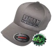 Duramax hat ball cap fitted flex fit flexfit stretch Dmax dark gray grey l/x