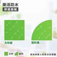 在飛比找鮮拾優惠-【Maximum 美仕家】 樂活防水拼接踏板(方形綠/弧形綠