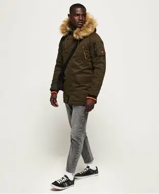 跩狗嚴選 極度乾燥 Superdry 男款 M51 Parka 長版 軍綠 超細纖維 軍裝夾克 外套 連帽 風衣 防風保暖 派克 N3B sdx