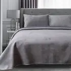 Plush Poly-Velvet Lavish Design Quilt Set with Brushed Microfiber - Luxurious...