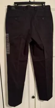 NWT Mens Size 33W 30L BROOKS BROTHERS Advantage Chino Wrinkle Free Black Clark