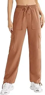 [WAJCSHFS] Pants for Women Casual Stretch Quick Drying Pants Travel Hiking Summer Pants Unisex Lightweight Pants, Zm-brown