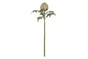 Rogue Artificial Flower Head Stem Faux Artichoke Floral Arrangement Purple 64cm