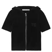 [Alexander Wang] Cropped Zip-Up Hoodie In Chenille
