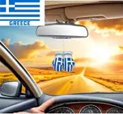 GREEK FLAG / GREECE Mini Boxing Gloves, Car Hanging , ORNAMENT / SOUVENIR