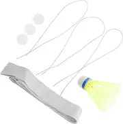 TOYANDONA Badminton Rebound Trainer Kit Portable Practice Equipment for Beginners Use Includes Elastic String for Skill Improvement for Individual Training