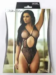 Yelete Killer Legs Fishnet Body Stocking One Size Black #818JT429