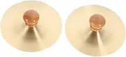 AKOOSY Cultural Percussion Instrument 7cm Hand Cymbals Rhythm Cymbals for Bands Dance and Parties