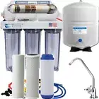 REVERSE OSMOSIS ALKALINE IONIZER NEG ORP CLEAR HOUSINGS LG TANK 150GPD
