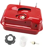 Ｂｅｓｇａ Gas Tank Fuel Tank Storage Can with Cap ATV Fuel Container Replacement for Gx390 Water Pump Trowel Mini Tiller, Red