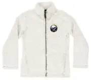 Outerstuff NHL Buffalo Sabres Girls Time Honored Teddy Fleece Jacket, White