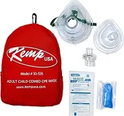 Kemp USA First Aid Adult and Infant CPR Mask Combo Kit (10)