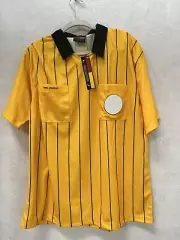 SOCCER XL JERSEY referee jersey Final Decision striped NWT poly