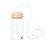 Self Feeding Baby Bottle, Bottle Holder For Baby, Baby Bottle With Straw, Anti Colic, For Convenient Feeding,Orange