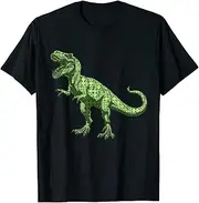 [X.Style] Green Polka Dot T Rex Dinosaur International Dot Day Boy Kid ds586 T-Shirt (3XL)