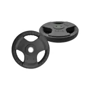 7.5kg x 2 Rubber Coated Cast Iron Olympic Weight Plate - Commercial Grade