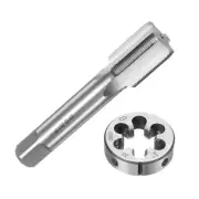 2pcs Tap and Die Set 1-20 UNEF Thread Tap & Round Die Threading Repair Tools